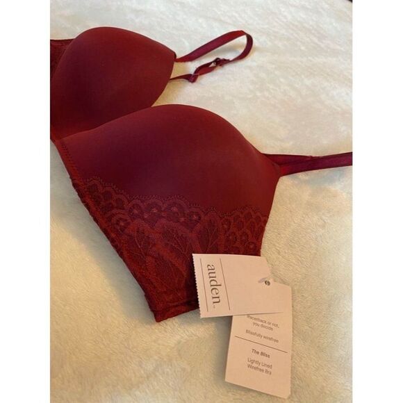 34B no wire maroon multi-way bra‎ - Picture 2 of 5